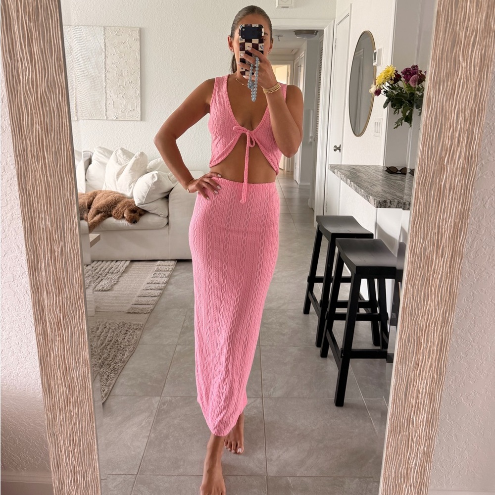 Pink Skirt Set